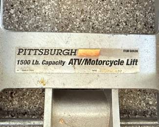 Pittsburgh 1500 Lb. Capacity ATV/Motorcycle Lift