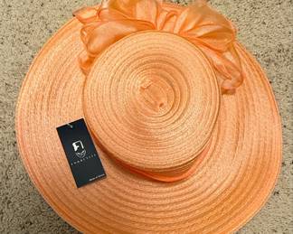 VECRY Lady Derby Wide Brim Hat - Orange