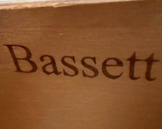 Bassett Furniture Light Oak Coffee Table and End Table Set