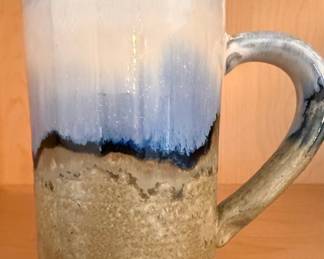Studio Pottery Mug with Landscape Glaze