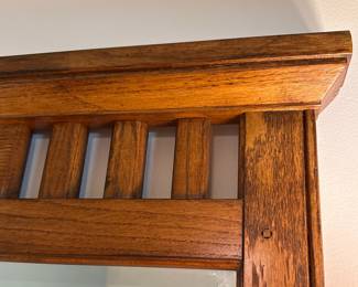 American Signature Oak Mission Style Dresser with Mirror