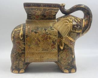 midcentury Japanese Porcelain elephant