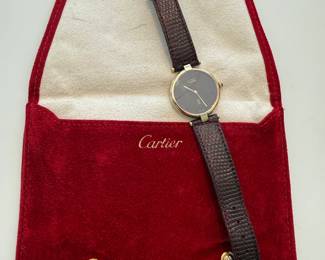 Cartier watch with case