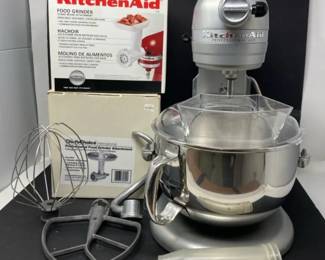 Kitchen Aid Professional 600 6 Quart 575 W Stand Mixer With Bowl, Attachments, Food Grinders