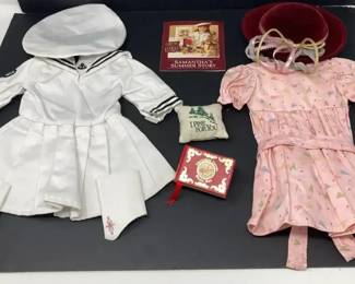 American Girl Doll Clothing Lot Samantha Outfit, Accessories Book