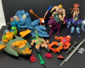 Vintage Masters of the Universe HeMan Skeletor Figures
