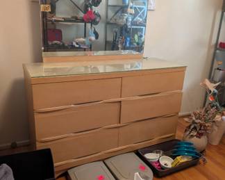 pet supplies, dresser with mirror