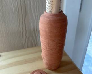 clay scroll holder from THE HOLY LAND