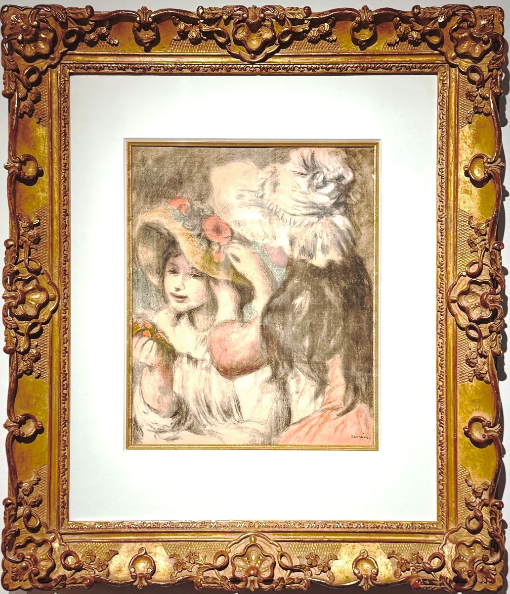 Lot1731 Original Pierre Auguste Renoir Le Chapeau Epingle 2e planche Color Lithograph