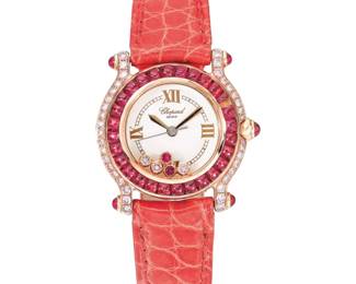 Lot 388 Chopard Diamond  Ruby Watch