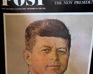 1963 The Saturday Evening Post "John F Kennedy" Magazine