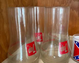 Set of 3 - 7 Up "Uncola" Glasses