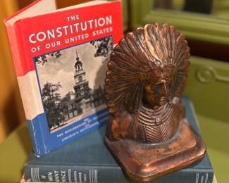 1936 Edition of "The Constitution of Our United States" Published by Rand McNally, If Men Want Peace by Harrison, Mander and Engle