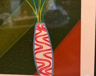 Framed & Matted Serigraph ""Duplex With Six Matisses" by Fanch Ledan