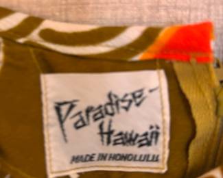 Circa 1960s Paradise Hawaii Maxi Dress