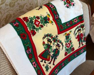 Austrian Folk Art Table Cloth