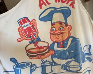 Mid Century "Genius at Work" Apron