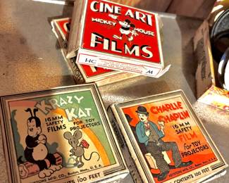 Keystone Manufacturing Co. 16mm Safety Films for Toy Projector, Cine Art Films Mickey The Taxi Driver 16mm Film Reel