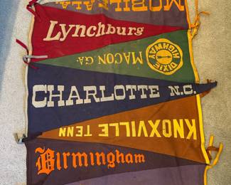 Vintage Felt Souvenir Pennants