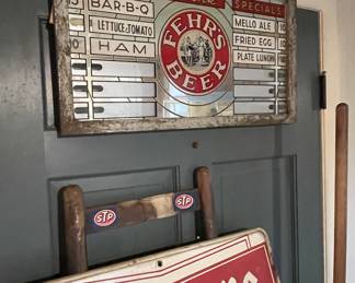 Fehr's beer & Firestone sign