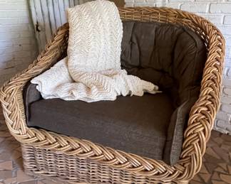 Huge wicker chair