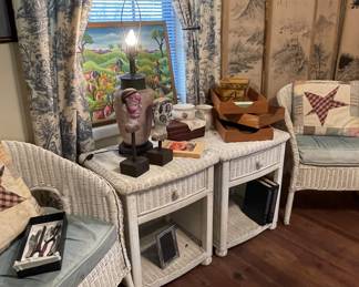 Wicker chairs & tables