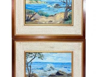 Two Hand Made Ocean Paintings