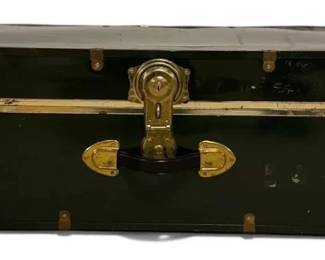 Dark Green Plastic Chest with Metal Locks
