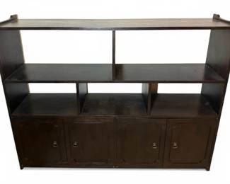 Black Book Case with Four Cabinets