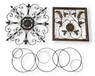 3 Pieces Of Metal Wall Decor