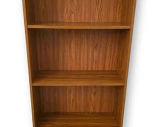 Faux Wood 4 Tier Bookshelf