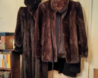 Fur coats, hats