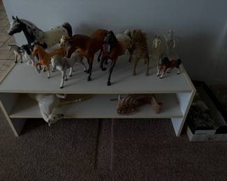 Vintage Breyer Horses & ceramic horse statues