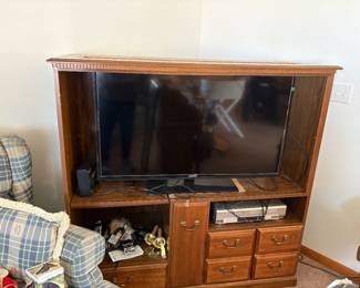 Entertainment Center and 46" Samsung TV 