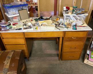 heavy desk with drawers