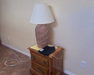 Nightstand & Lamp