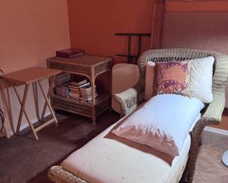 Wicker Chaise Lounge