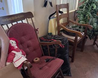 Rocking Chair, Wooden Arm Chair