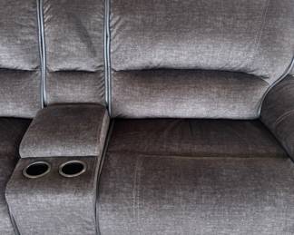  Dark Grey Power Reclining Sectional