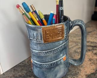 Blue Jean Handmade Ceramic Mug
