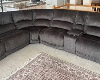  Dark Grey Power Reclining Sectional