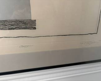 Framed & Matted 1977 Color Etching "Gazebo" by&nbsp;Anthony Benjamin