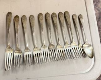 Selection of Silverware from Mtn Brook Country Club