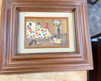 Medium Peti Clements Painting "Eight is Enough" 1985