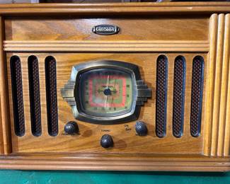 Radio, record player and cassette player