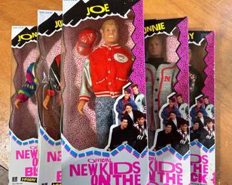 Complete set of New Kids on the Block dolls