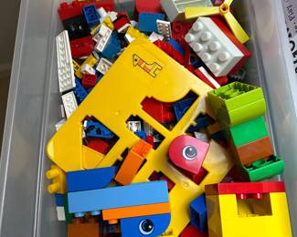 box of random legos