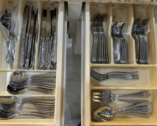 Service for 12 Reed and Barton flatware