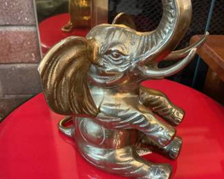Brass elephant figurine