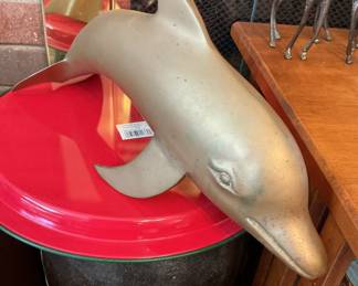 Heavy brass porpoise
